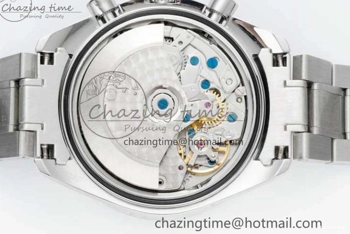 1222 UrbanChic Speedmaster Racing Master SS HKF Best Edition Blue Black Dial on SS Bracelet A 7808